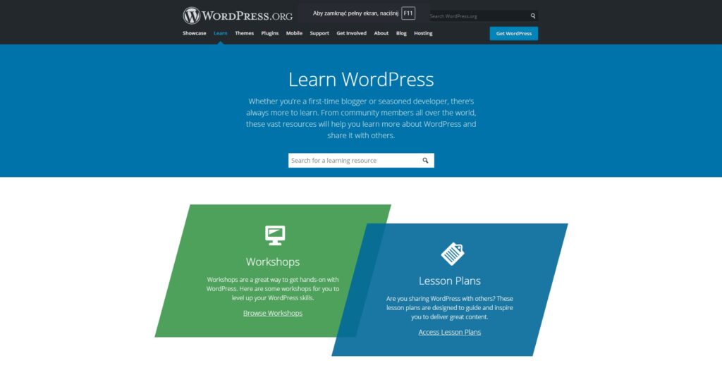 Learn WordPress